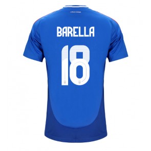 Italien Nicolo Barella #18 Replika Hjemmebanetrøje EM 2024 Kortærmet